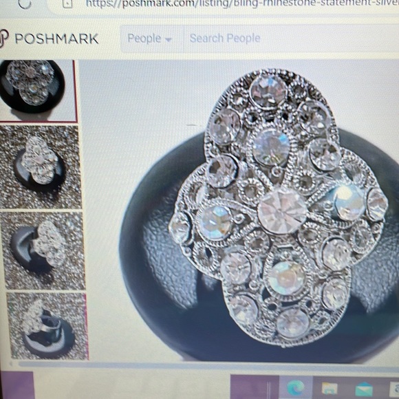 Artisan Jewelry - Artisan Diamonelle Crown Basket Setting with Filigree & Adjustable Back …